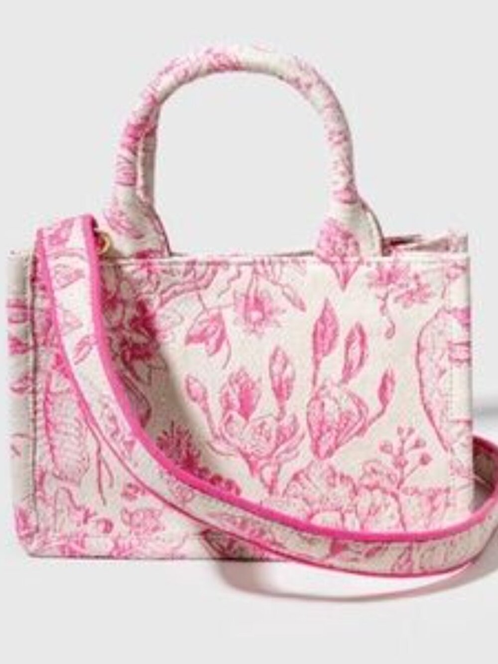 Francescas Luna Mini Tote - Pink Toile